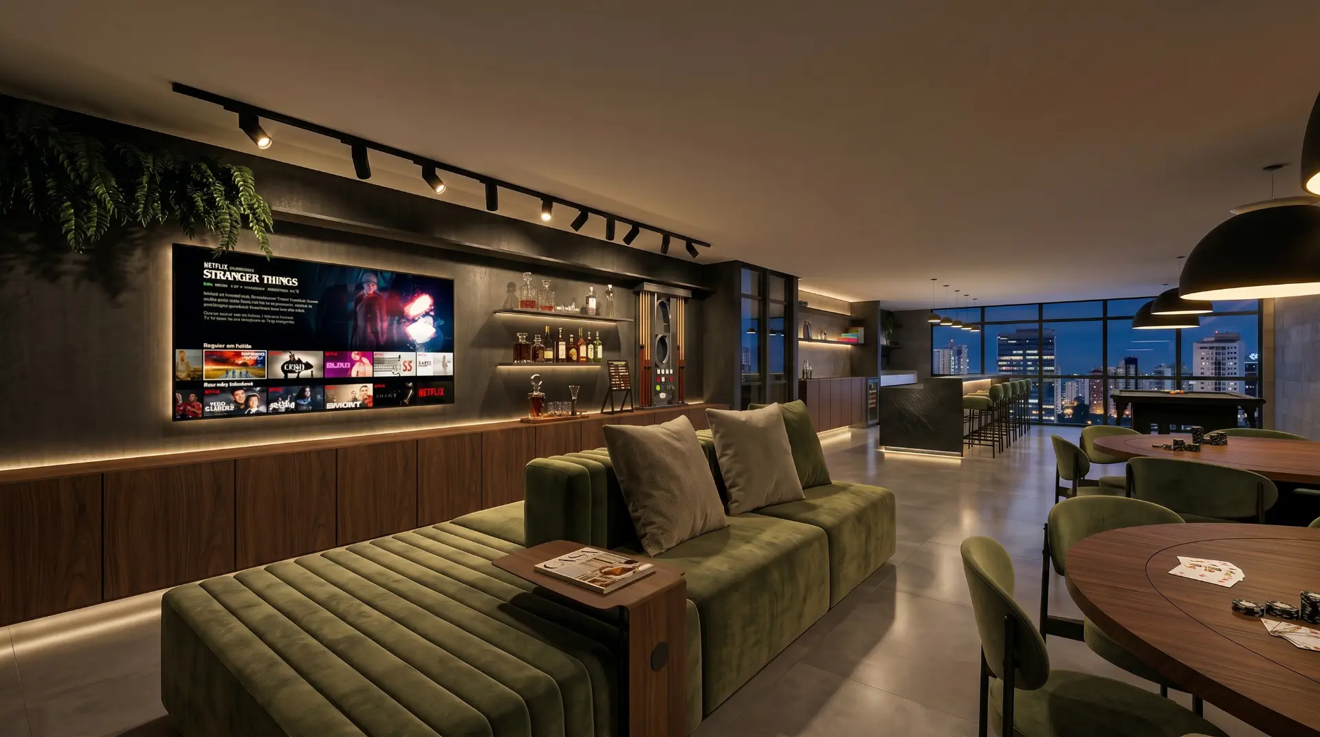 Home sport bar com lounge